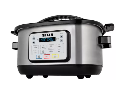 Oală Electrică Multifuncțională TESLA MultiCook M80 Deluxe, 6 Litri, Oțel Inoxidabil