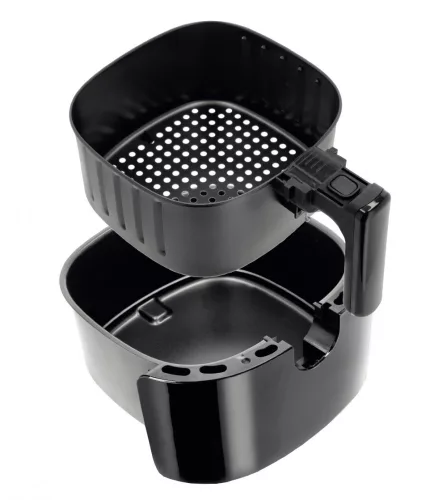 Friteuză cu Aer Cald Digitală Amiko A50, 1500W, 4 Litri, Negru