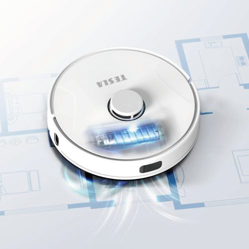 Aspirator Robot Inteligent Tesla Robostar IQ700 cu Navigație Laser, Funcție Umed-Uscat, 3000 Pa