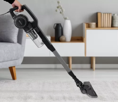 Aspirator Vertical și de Mână fără Sac TESLA AeroStar T300 cu Filtrare HEPA și Ciclon, Putere 600 W, Nivel de Zgomot 80 dB, Rază de Operare 8 m