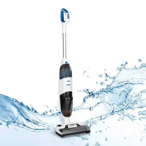 Aspirator și Mop Multifuncțional cu Baterie TESLA AquaStar AQ500, 3 în 1, Autonomie 25 min, Rezervoare Separate, Perie Suplimentară Inclusă