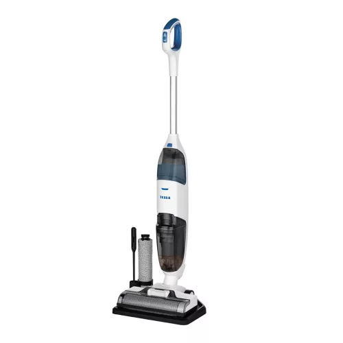 Aspirator și Mop Multifuncțional cu Baterie TESLA AquaStar AQ500, 3 în 1, Autonomie 25 min, Rezervoare Separate, Perie Suplimentară Inclusă