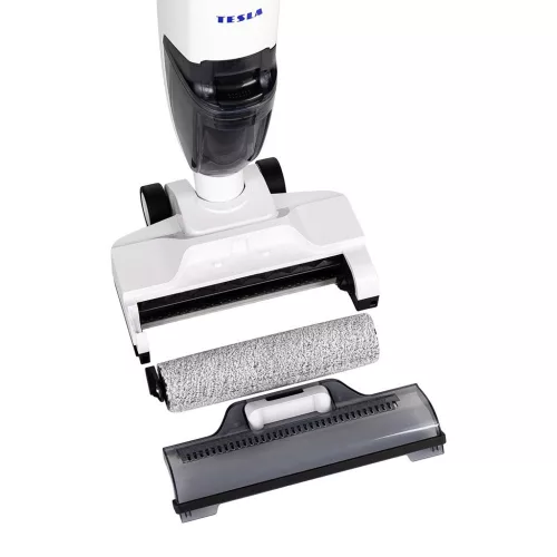 Aspirator și Mop Multifuncțional cu Baterie TESLA AquaStar AQ500, 3 în 1, Autonomie 25 min, Rezervoare Separate, Perie Suplimentară Inclusă