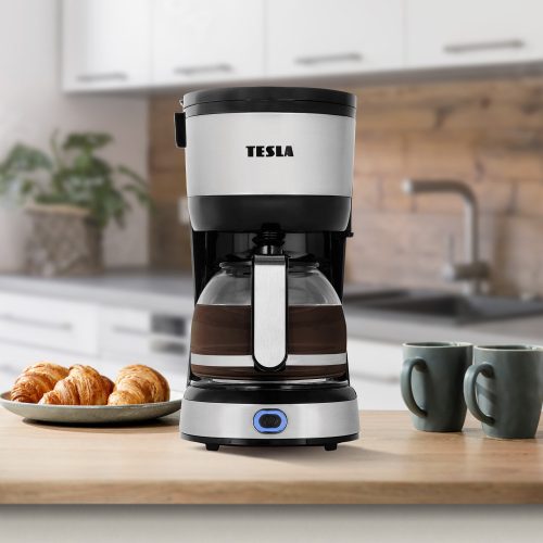 Aparat de Cafea și Ceai Tesla CoffeeMaster ES200, 630 ml, 600W, Filtru Reutilizabil