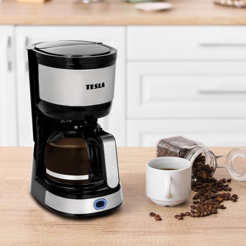 Aparat de Cafea și Ceai Tesla CoffeeMaster ES200, 630 ml, 600W, Filtru Reutilizabil