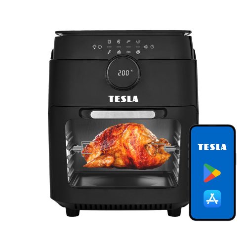 TESLA AirCook & Grill QG800 WiFi - Cuptor Digital Multifuncțional cu Aer Cald