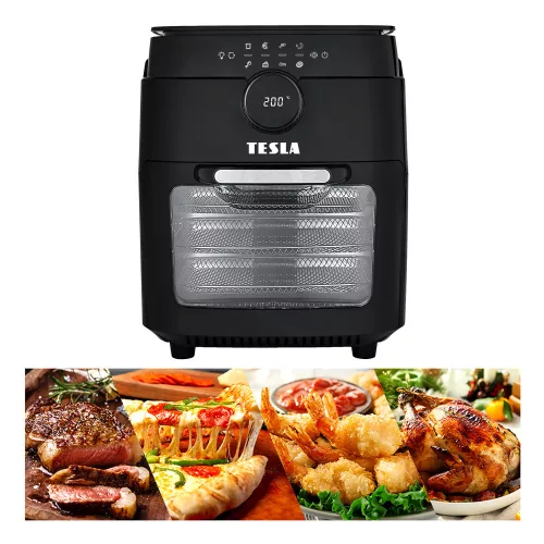 TESLA AirCook & Grill QG800 WiFi - Cuptor Digital Multifuncțional cu Aer Cald
