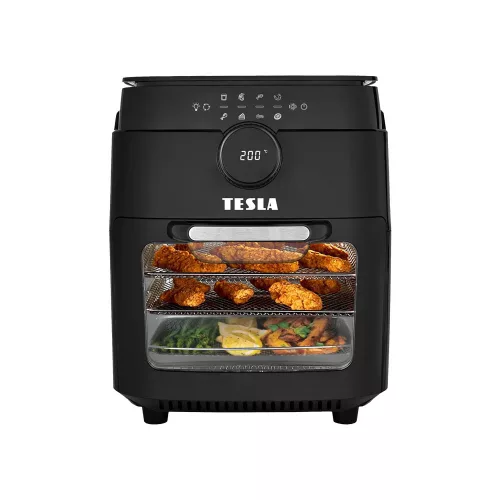 TESLA AirCook & Grill QG800 WiFi - Cuptor Digital Multifuncțional cu Aer Cald