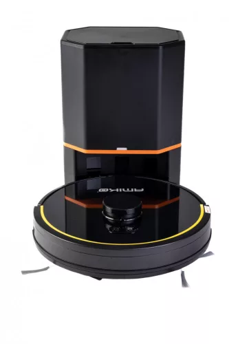 Aspirator Robot Inteligent Amiko RV1000 cu Sterilizare UV, Autocurățare, Rezervor 3L, Navigație Laser, Control prin Aplicație Wi-Fi, 5000 Pa