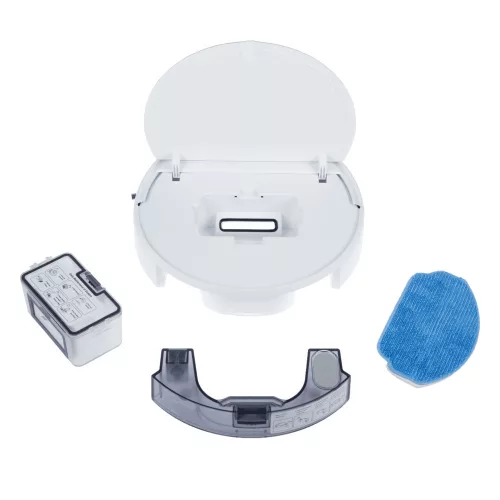 HOME ROBOT RV500 - Aspirator Robot Inteligent, Umed-Uscat, Filtru HEPA, Control Aplicație, Alb
