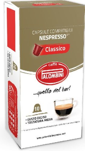 Capsule Cafea Nespresso Palombini Classico, Pachet 10 Bucăți, Compatibile cu Sisteme Nespresso