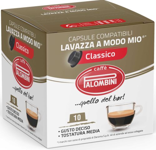 Capsule de Cafea LAVAZZA PALOMBINI CLASSICO, Pachet de 10 Bucăți, Compatibile cu Mașini Lavazza