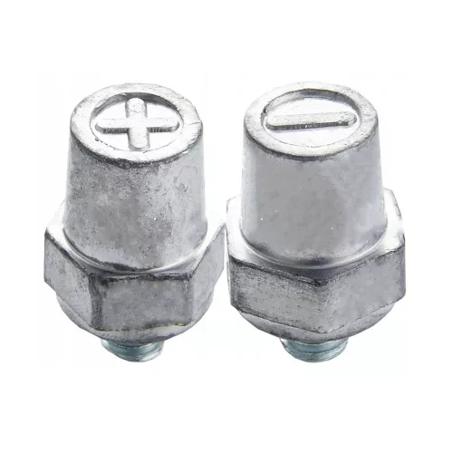 Adaptor Șurub pentru Baterie - Set de 2 Bucăți, M10, Zinc