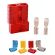 Conector Baterie 120A - Roșu, Material Plastic, Compatibil cu Redresor, Tip Masculin și Feminin