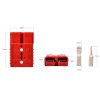 Conector Baterie 120A - Roșu, Material Plastic, Compatibil cu Redresor, Tip Masculin și Feminin