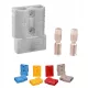 Conector Baterie 350A, Culoare Gri, pentru Redresor, Conector Plastic, Include Conector Masculin și Feminin