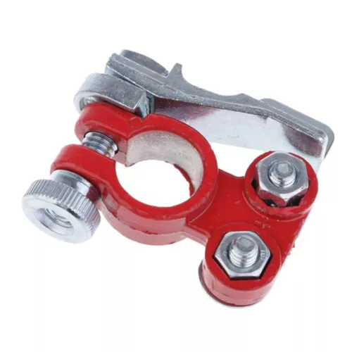Set de Conectori pentru Baterie din Zinc, Compatibil cu Stâlpi Standard, Capacitate Maximă 800A, Interval de Temperatură -40°C la +90°C