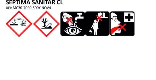 Gel de Curățare WC cu Clor Septima Sanitar CL 5 Litri