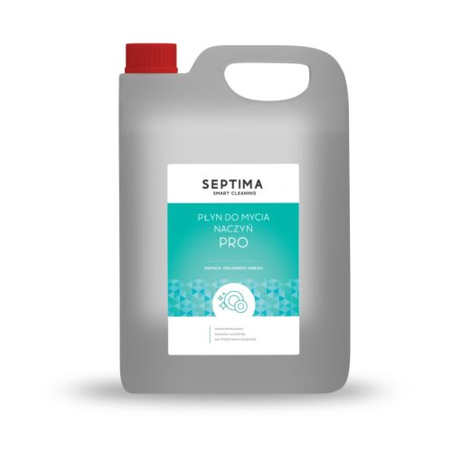 Septima PRO 5L Detergent Lichid pentru Vase cu Aromă de Măr Verde, Glicerină și Complex de Vitamine