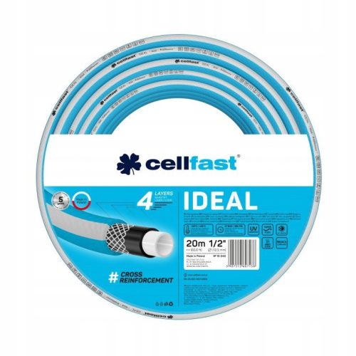 Furtun de grădină IDEAL 1/2" 4 straturi, 20 m - CELLFAST 10-534