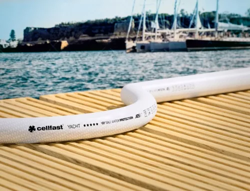 Cellfast YACHT MINI™ 5 Straturi 3/8" 15 m Set Furtun de Grădină cu Adaptoare ERGO