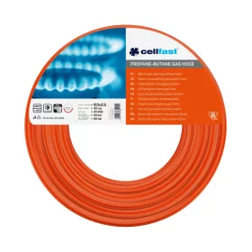   Cellfast Propan-Butan Gazotub 9mm x 2,5mm, 50m - Rezistent la Daune, Certificat de Siguranță, -10/+60°C, 20 bar