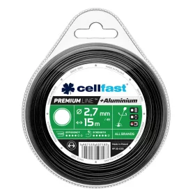   Damil Premium pentru Motocoase cu Particule de Aluminiu - Profil Rotund, 2,7 mm x 15 m - Cellfast