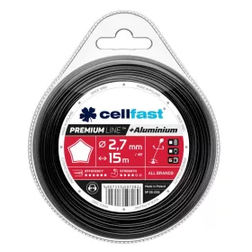   Damil Premium cu Particule de Aluminiu Întărit - Profil Stea, 2,4 mm x 90 m, Cellfast