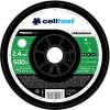 Damil Premium Întărit cu Particule de Aluminiu pe Rolă - Profil Rotund, 2,4 mm x 500 m, Cellfast