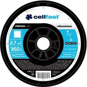   Damil Premium cu Particule de Aluminiu pe Tambur - Profil Pătrat, Diametru 2,7 mm, Lungime 350 m, Producător Cellfast