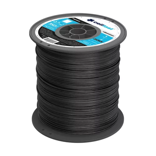 Damil Premium cu Particule de Aluminiu pe Tambur - Profil Pătrat, Diametru 2,7 mm, Lungime 350 m, Producător Cellfast