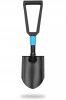 Cellfast ENERGO™ Lopată/Sapă Pliabilă pentru Camping și Drumeții - Oțel pentru Scule Durabil, Cap Blocabil în Două Poziții, Mâner Conturat, 585 mm, 0,9 kg