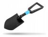 Cellfast ENERGO™ Lopată/Sapă Pliabilă pentru Camping și Drumeții - Oțel pentru Scule Durabil, Cap Blocabil în Două Poziții, Mâner Conturat, 585 mm, 0,9 kg
