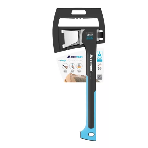Cellfast ENERGO C1200 Secure Topor de Despicat pentru Trunchiuri Mici, 1,2 kg, 450 mm