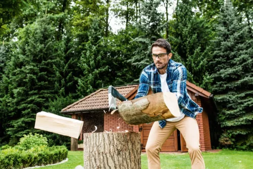 Topor pentru Despicat Bușteni Mari C2500 ENERGO, 2,5 kg, 740 mm, Lamă din Oțel Călit prin Inducție, Mâner din Compozit Ranfortat cu Fibră de Sticlă