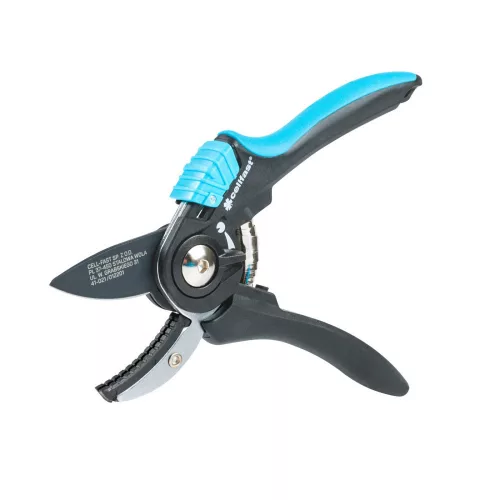 Foarfecă de Tăiat Ramuri Uscate ENERGO, Ergonomică, cu Deschidere Reglabilă și Mâner SIGURANȚĂ