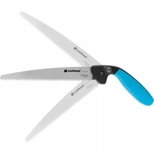 Fierăstrău de Mână Pliabil Cellfast ERGO - Dinți Căliți, Mâner Ergonomic, Lamă din Oțel de Înaltă Calitate