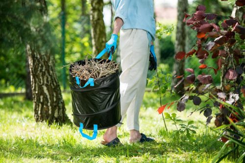 Coș de Grădină 56 Litri - Frunze, Iarbă, Crengi și Buruieni - Cellfast - Material Întărit, Rezistent la Rupere, Sistem cu Arc