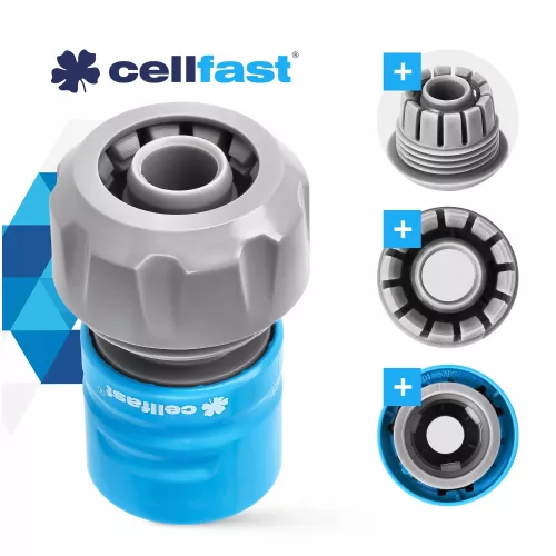 Conector Rapid IDEAL 3/4" (Acrilonitril Butadien Stiren/Policarbonat) pentru Îmbinarea Furtunurilor de Grădină