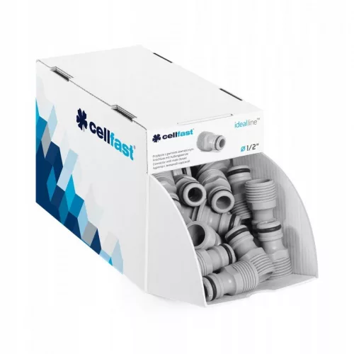 Conector robinet cu filet exterior (acrilonitril-butadien-stiren) IDEAL 1/2" - CELLFAST 51-665