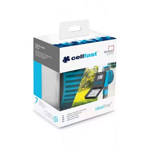 Controler Digital de Irigare IDEAL - Sistem de Irigare Grădină, cu Tehnologie UNI FIT, Durată de Irigare 1-99 minute, Conectori G3/4" (26,5 mm) și G1" (33,3 mm)