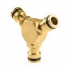 Conector T din Alamă pentru Furtun de Grădină 19 mm, 13 mm