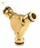 Conector T din Alamă pentru Furtun de Grădină 19 mm, 13 mm