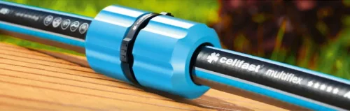 Conector Furtun ERGO 3/4" (19mm), Reductor 1/2"-5/8" - Cellfast 53-105, Plastic PC/ABS