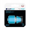 Conector Rapid ERGO 3/4" cu Opritor - Cellfast, Sistem SAFETOUCH™, Elemente din Oțel Inoxidabil