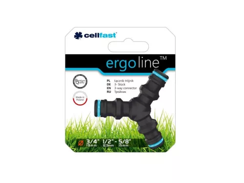 ERGO T Distribuitor pentru Furtun de Grădină 12,5 mm, 19 mm, 13 mm cu Conector Rapid din PVC
