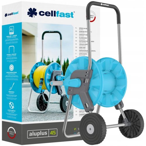 Cellfast ALUPLUS Cărucior pentru Furtun 1/2" cu Capacitate de 45 m