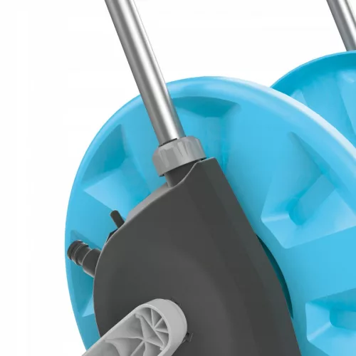 Cellfast Compact Cărucior pentru Furtun de Grădină 1/2" cu Capacitate de 45 m, Presiune de 6 bari, din Material ABS și Aluminiu