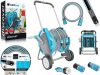 Cellfast FELFEDEZ Set de Irigare 1/2" 30 m - Cărucior pentru Furtun, Furtun de Grădină, Conector Furtun, Pistol de Stropit, Conectori Rapizi