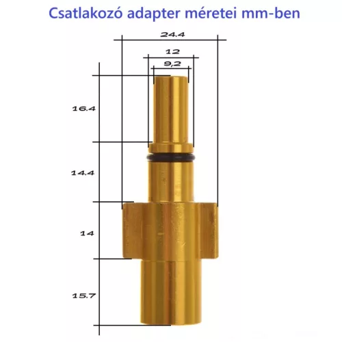 Prémium csatornatisztító tömlő rugós fúvókával (20 m, 200 bar, Black & Decker / Bosch / MacAllister)